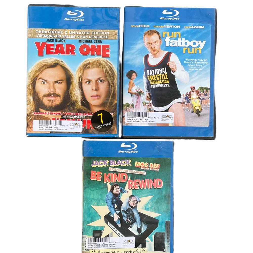 Blu-ray Comedy Collection: Year One, Run Fatboy Run, Be Kind Rewind